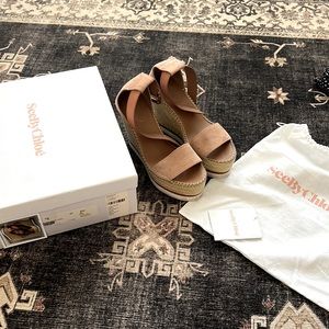 See by Chloe Leather Wedges